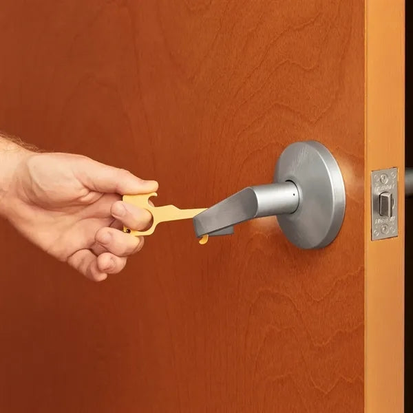 No Contact Keychain Bottle Opener - Brass