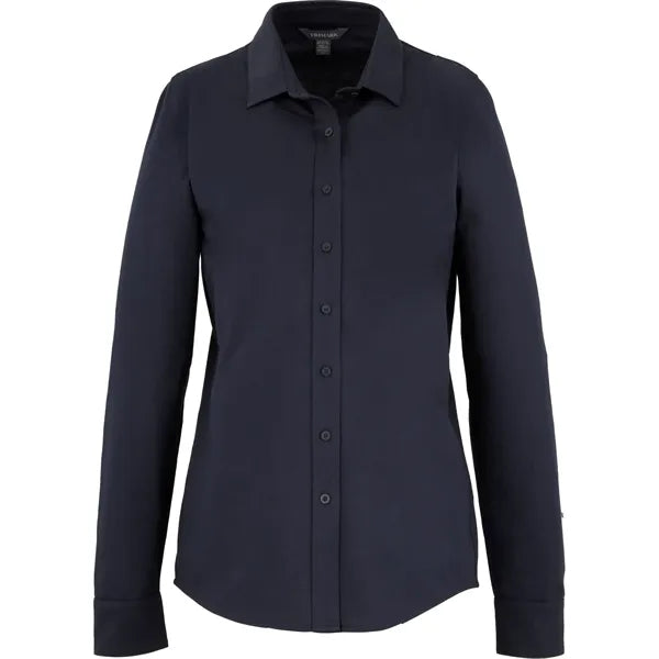 TATRA Eco Long Sleeve Knit Button Up Shirt-Women's