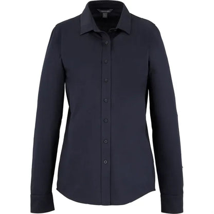 TATRA Eco Long Sleeve Knit Button Up Shirt-Women's