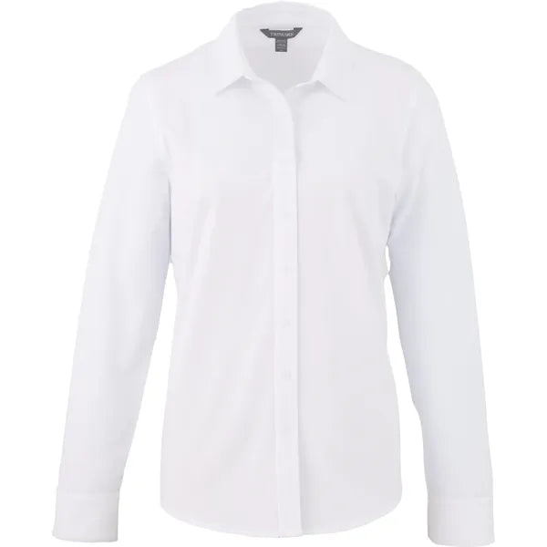 TATRA Eco Long Sleeve Knit Button Up Shirt-Women's