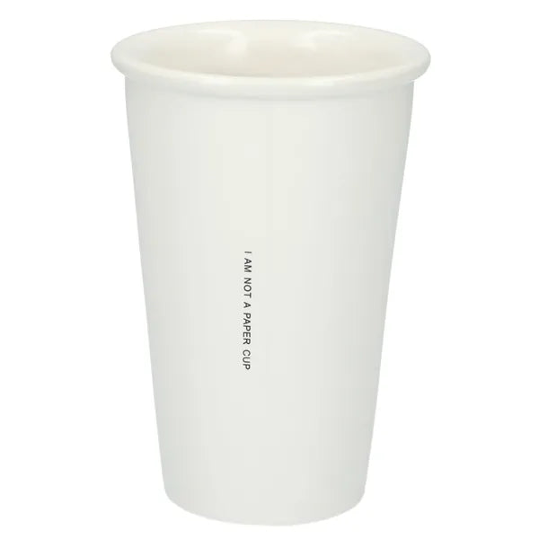 I'm not a paper cup 10oz ceramic tumbler