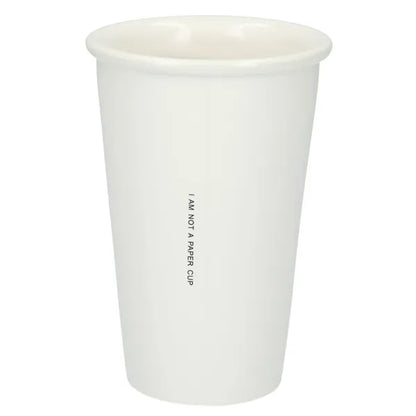 I'm not a paper cup 10oz ceramic tumbler