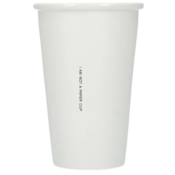 I'm not a paper cup 10oz ceramic tumbler