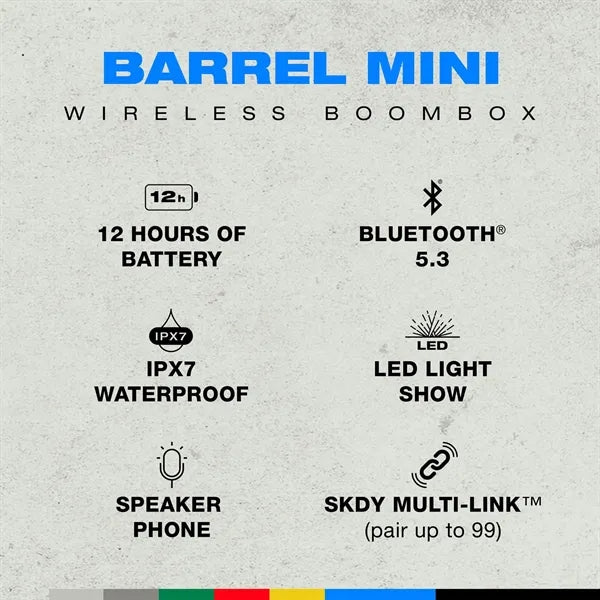 Skullcandy Barrel Mini Party Speaker