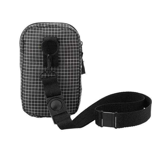 Grid Lanyard Phone Pouch