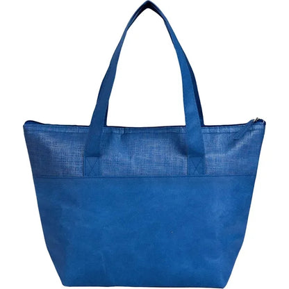 Mist Recycled 9-Can Non-Woven Tote Cooler