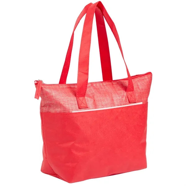 Mist Recycled 9-Can Non-Woven Tote Cooler