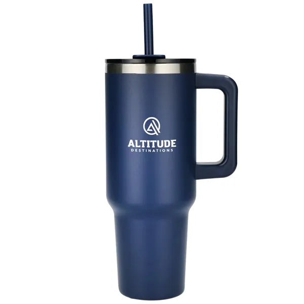 Pinnacle Recycled Travel Tumbler with Straw 40oz