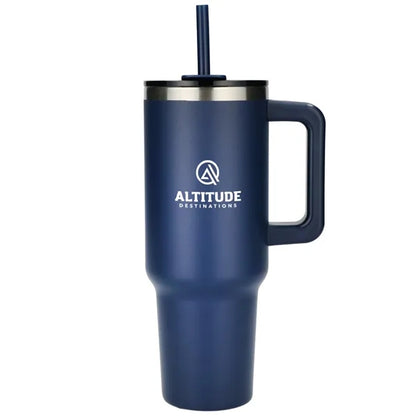 Pinnacle Recycled Travel Tumbler with Straw 40oz