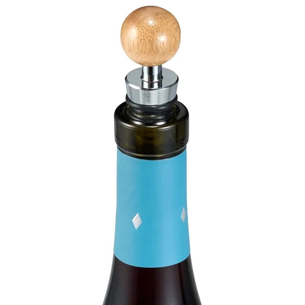 4 Piece Bamboo Wine Gift Set