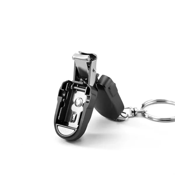 Portable Folding Nail Clipper Keychain Travel Grooming Tool