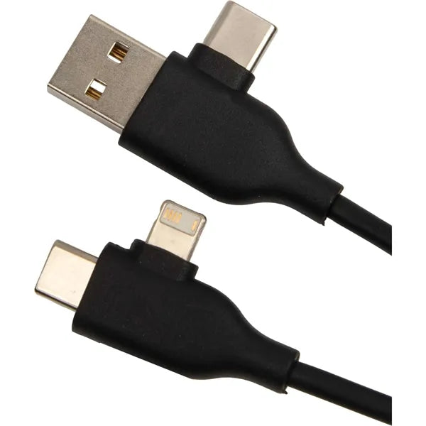 5-IN-1 Charging Cable with USB-A/C Hub