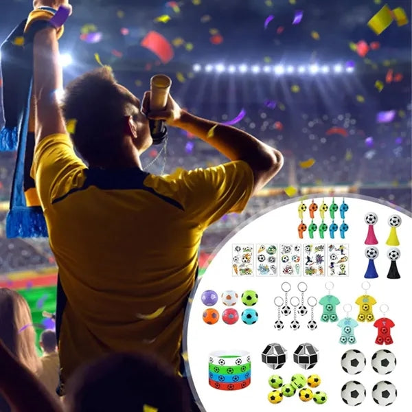 51 in 1 Soccer Themed Promotional Item Assortment