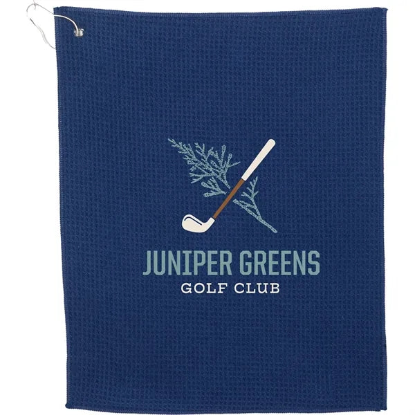 15" x 18" Recycled 200g Microfiber Waffle Towel