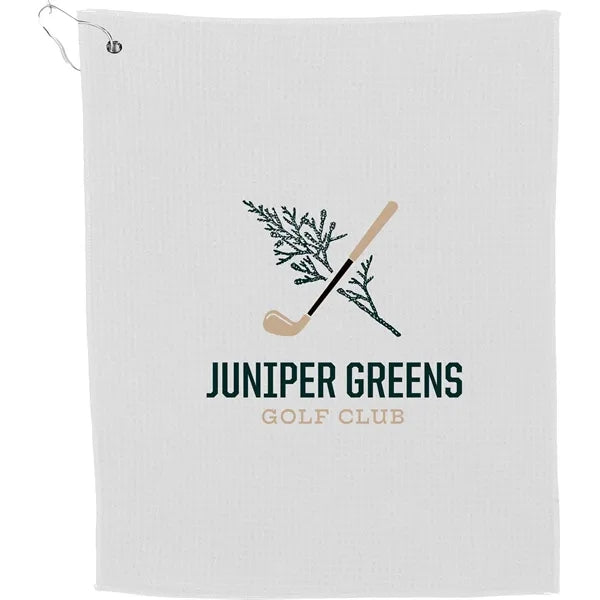 15" x 18" Recycled 200g Microfiber Waffle Towel