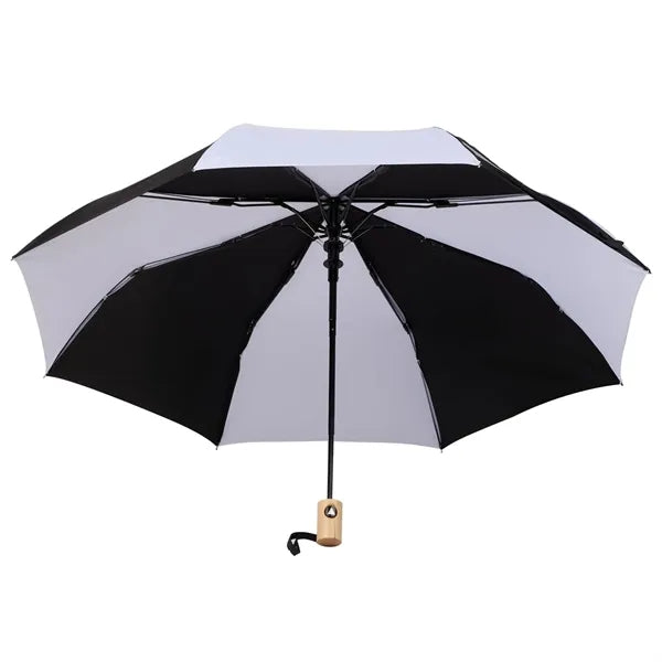 42" Recycled Folding Auto Open Umbrella