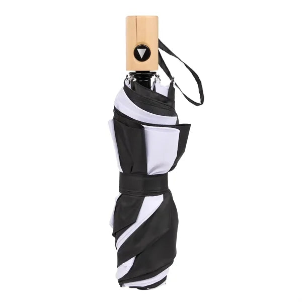 42" Recycled Folding Auto Open Umbrella