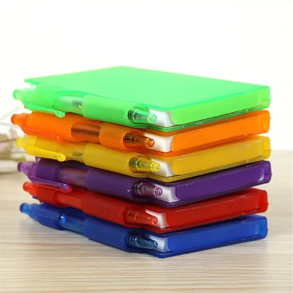 Compact Mini Notebook with Integrated Pen