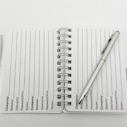 Spiral Notebook with Integrated Pen