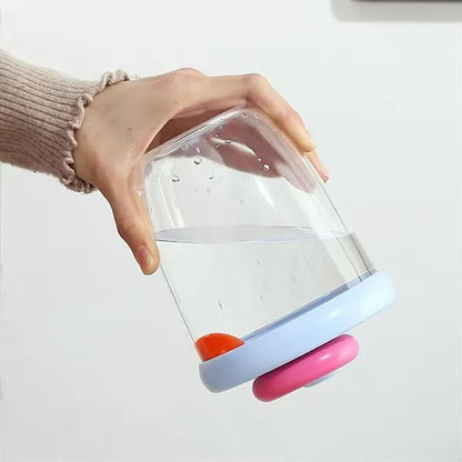 Portable Salad Cup with Built in Fork and Strainer Lid