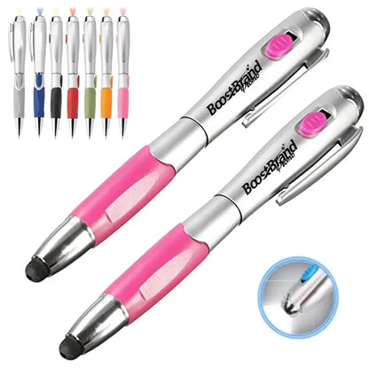 Multi-Function Ballpoint Pen with LED Flashlight