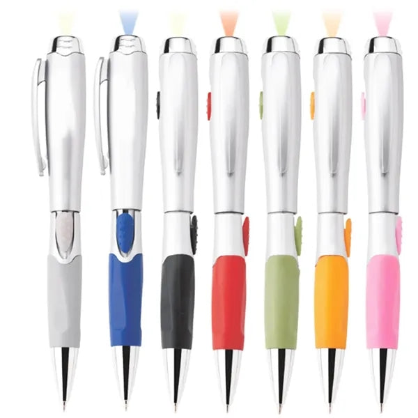 Multi-Function Ballpoint Pen with LED Flashlight