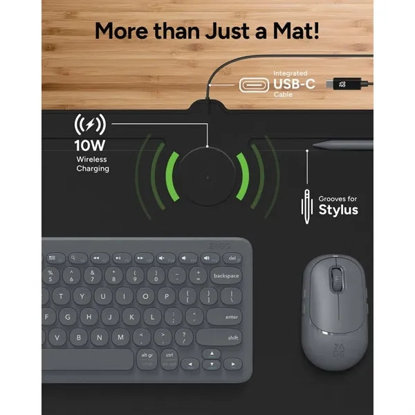 Zagg Desk Mat with Wireless Charging
