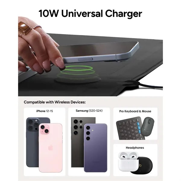 Zagg Desk Mat with Wireless Charging