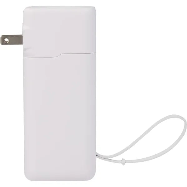 UL Listed 10,000 mAh 20W PD Power Bank with AC Plu