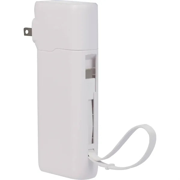 UL Listed 10,000 mAh 20W PD Power Bank with AC Plu