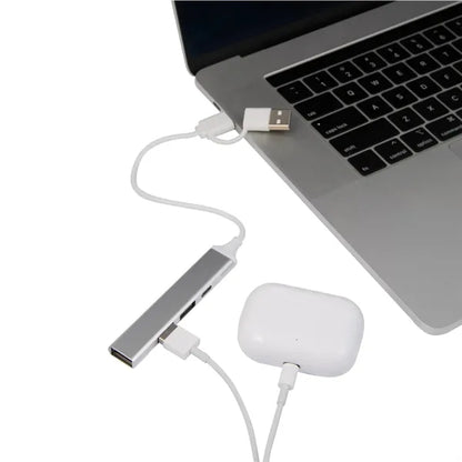 Aluminum 4-Port USB-A and C Hub