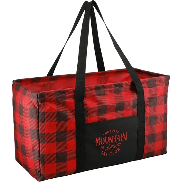 Buffalo Plaid Utility Tote