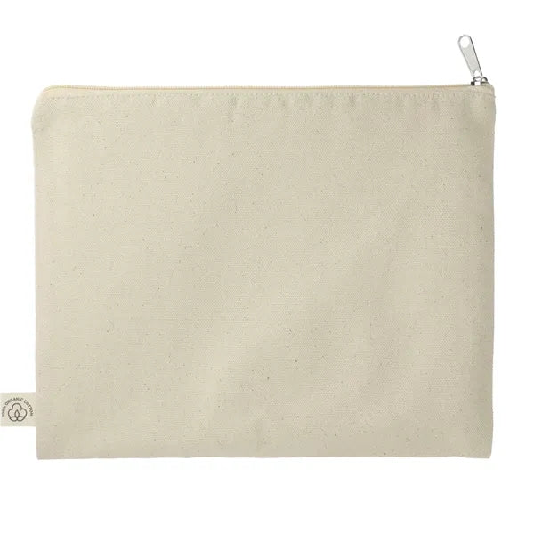 Organic Cotton Flat Travel Pouch