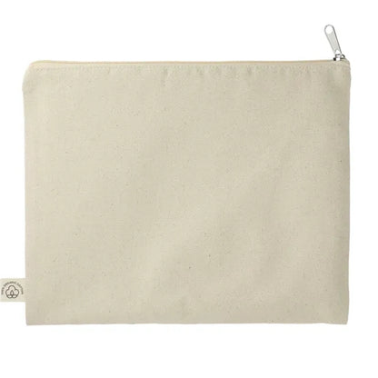 Organic Cotton Flat Travel Pouch