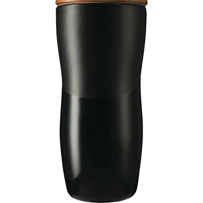 Reno Double Wall Ceramic Tumbler w/Wood Lid 10oz