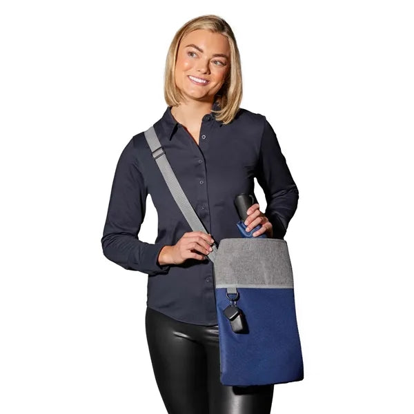 Double Heather RPET Crossbody Tote