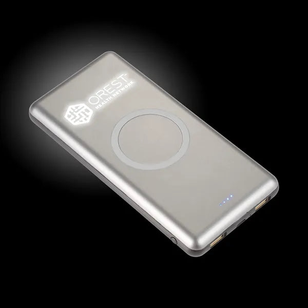 UL Listed Light Up Qi 10000 Wireless Power Bank