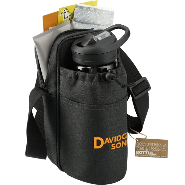 Traver RPET Adjustable Bottle Sling Cooler w/Pouch