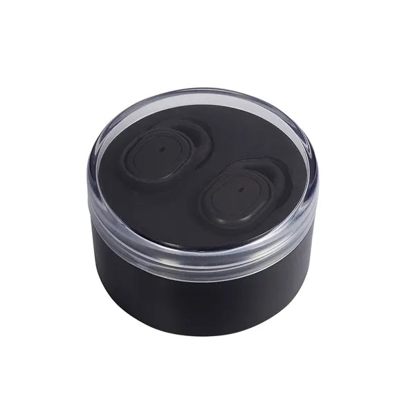 Wireless In-Ear Buds In Round Case