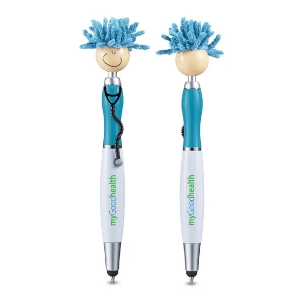 MopToppers Screen Cleaner With Stethoscope Stylus Pen
