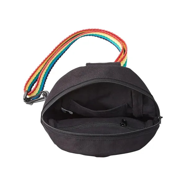 Rainbow Pride Recycled Cotton Crossbody Bag