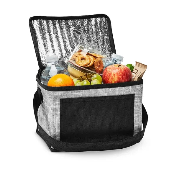 Denim Pattern Non-Woven 6-Pack Lunch Cooler Bag