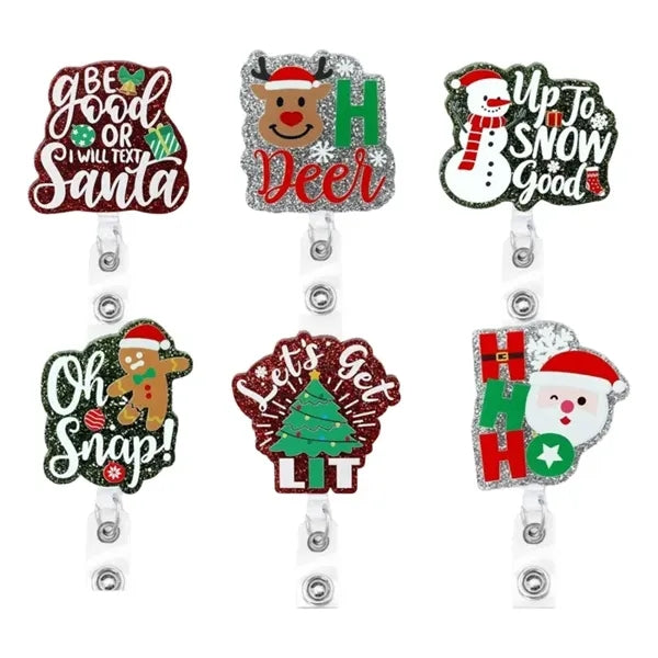 Christmas Badge Scroll Closure