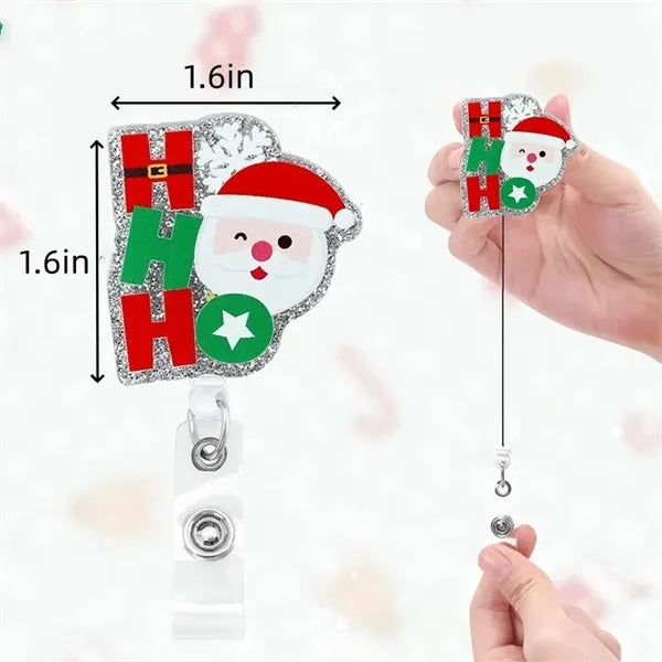 Christmas Badge Scroll Closure