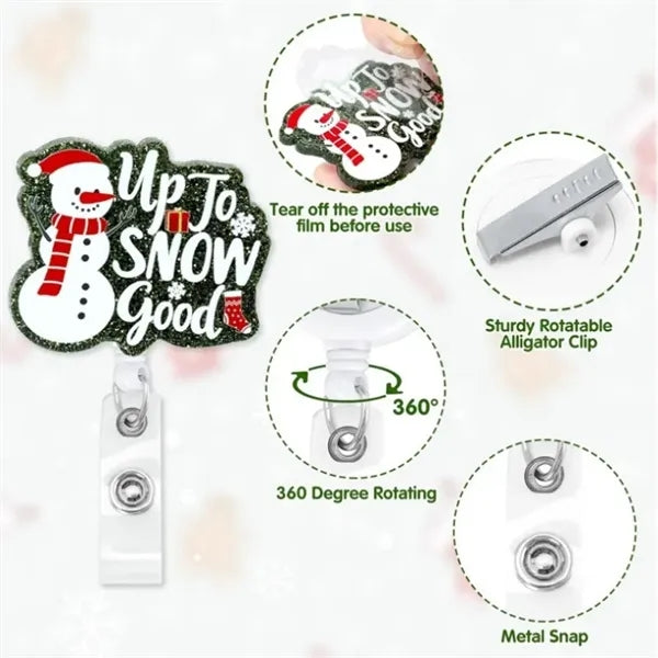 Christmas Badge Scroll Closure