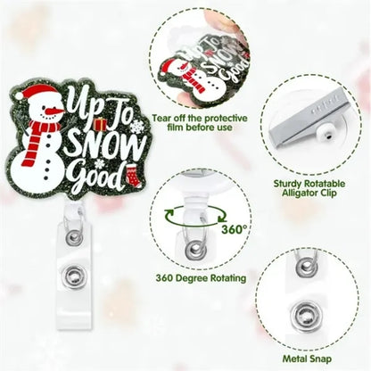Christmas Badge Scroll Closure