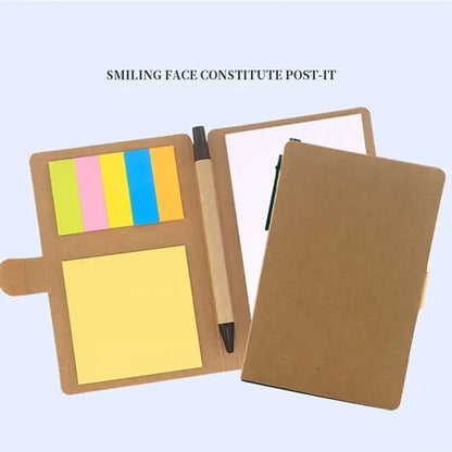 Multifunctional Snap-On Sticky Note Combination With Pen