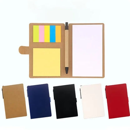 Multifunctional Snap-On Sticky Note Combination With Pen