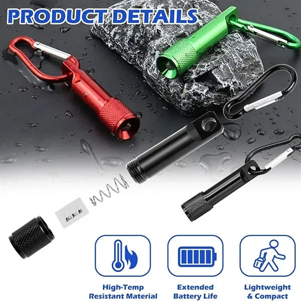Portable Aluminum Alloy LED Keychain Flashlight