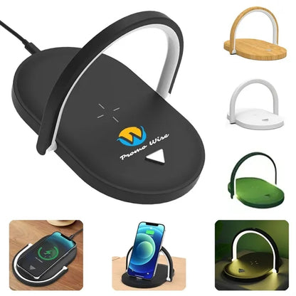 3 In 1 Foldable Dimmable Wireless Charging Lamp